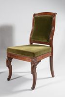 Paire de chaises en acajou et placage d'acajou, les pieds an… (photo 2)