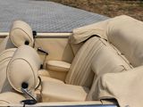 a close up view of the interior of a convertible car