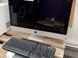 an image of a computer monitor and keyboard on a pallet