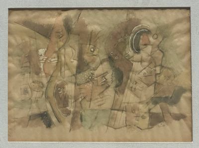 Jan ROËDE (1914-2007) Concert cubiste - 1948