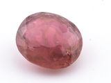 pink tourmaline gems on a white background