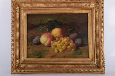 une image d'un tableau de fruits sur une table