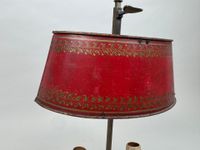 Petite lampe de bureau dit "Bouillotte" en métal à deux feux… (photo 3)