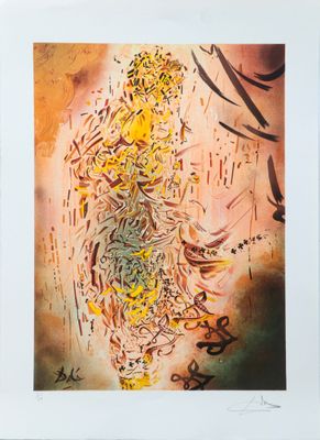 une image d'un tableau représentant une femme en robe jaune