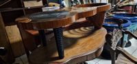Fauteuil Dagobert, table violon en placage de noyer et une t… (photo 6)