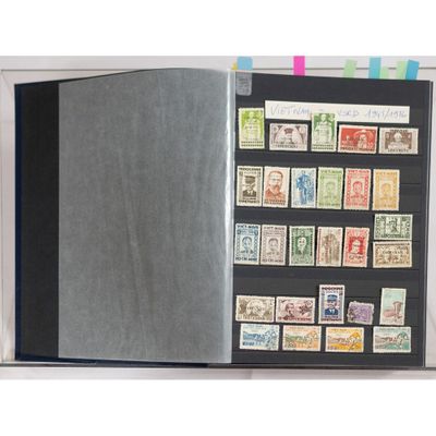 a book with stamps on the cover of it