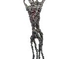 an image of a sculpture of a man holding his hands up