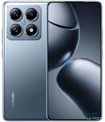 the front and back view of a smartphone with a camera on display