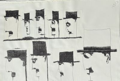 a lot of drawings that are on a piece of paper