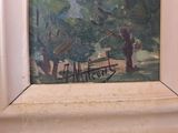 a picture of a painting on a window sill