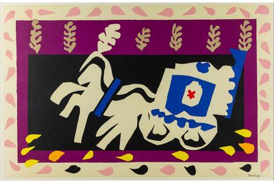 MATISSE HENRI (1869 - 1954) lithographie en couleurs : "La d…