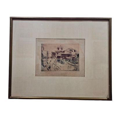 an image of a picture of a picture of a house in a field