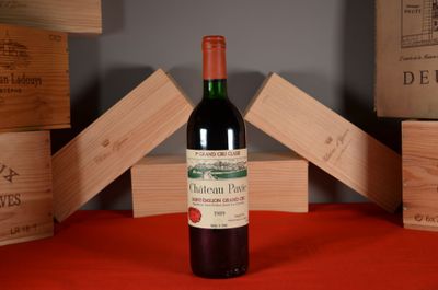 a bottle of wine that is sitting on a table