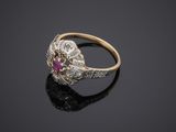 an antique ruby and diamond ring