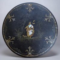 GUERIDON TRIPODE de Style Venise XIXème Siècle en bois sculp… (photo 2)