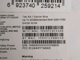 a close up of the back of a cell phone with a barcode on it