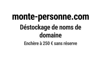 Nom de domaine monte-personne.com.