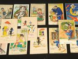 beaucoup de vieux livres pour enfants sur la table