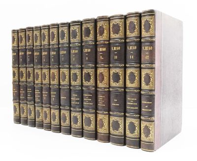 an image of a row of old books sitting on top of each other