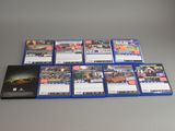 a lot of video games sitting on a table