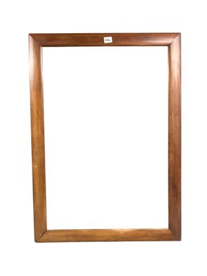an image of a wooden picture frame with a white background