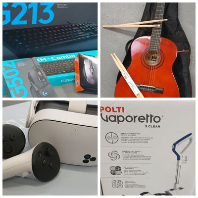 plusieurs images différentes représentant une guitare, un clavier, une souris, un clavier, une souris, un clavier, une souris, une souris et un clavier