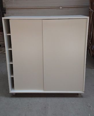 Meuble à chaussures , 2 portes coulissantes 100x38x108 cm bl…
