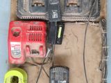 a box with tools on it and a corded corded cord