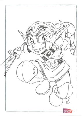 Mickael Bettinelli - "C'est parti !" - Dessin original sur f…