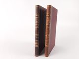 an old book opened to show two pages of the same book