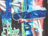 un graffiti sur le mur d'un immeuble, sur lequel figure une étoile