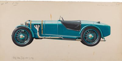 an image of a drawing of a blue car on a piece of paper
