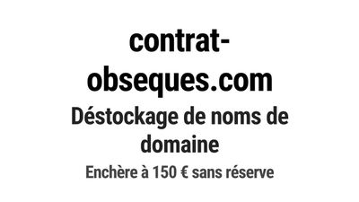 Nom de domaine contrat-obseques.