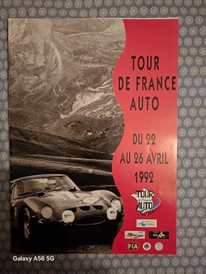 lot programme tour de france + liste équipage , menu diner d…