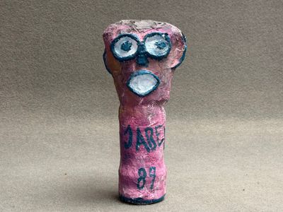 JABER (1938-2021) Sculptures en papier maché peint.