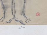 a drawing of a person standing with their hands on their hips