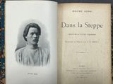 an old book with a picture of a woman on it
