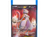 a close up of a pokemon card on a white background