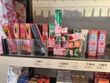 a display of various types of cosmetics in a store