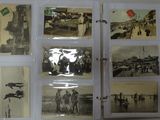 many pictures of people and animals in this photo album