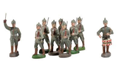 Élastolin. Armée Allemande 1914-15. Infanterie au pas /1.