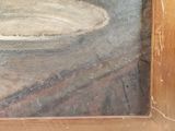 a picture of a painting of a bowl in a wooden frame