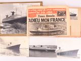 plusieurs vieilles photos d'un bateau, d'un bateau, d'un bateau et d'un bateau