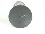 an image of a close up of a metal object on a white surface