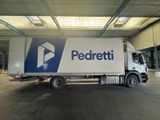 a truck that is parked inside of a building