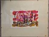 une photo d'une photo d'un tableau recouvert de graffitis