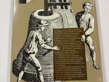 an image of a book with a picture of a man and a windmill on it