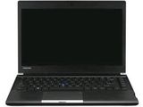 un ordinateur portable noir avec un écran noir sur fond blanc