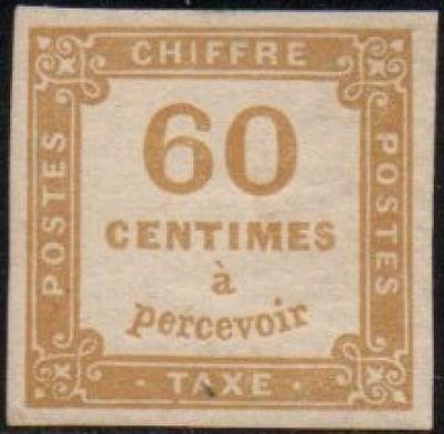 a close up of a stamp with the words 60 cents on it