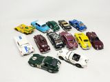 a lot of toy cars that are on the table